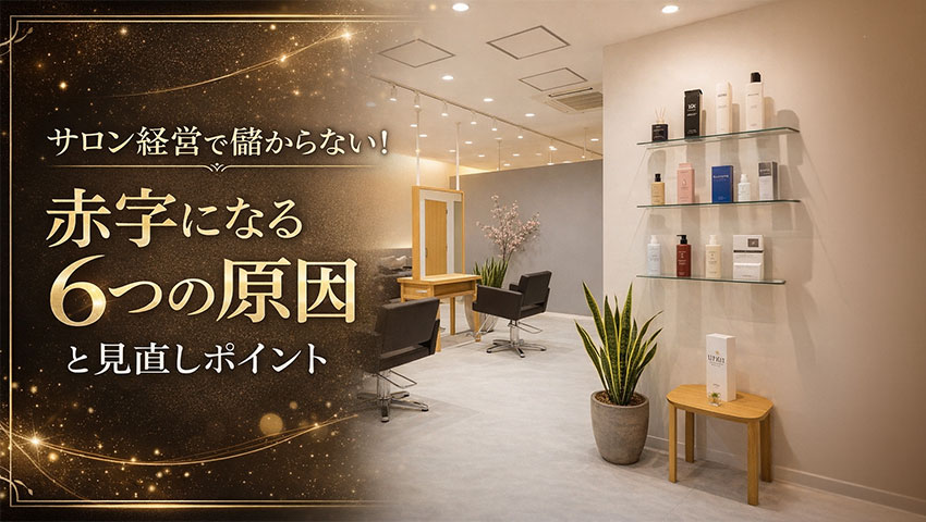 サロン経営で儲からない!赤字になる6つの原因と見直しポイント